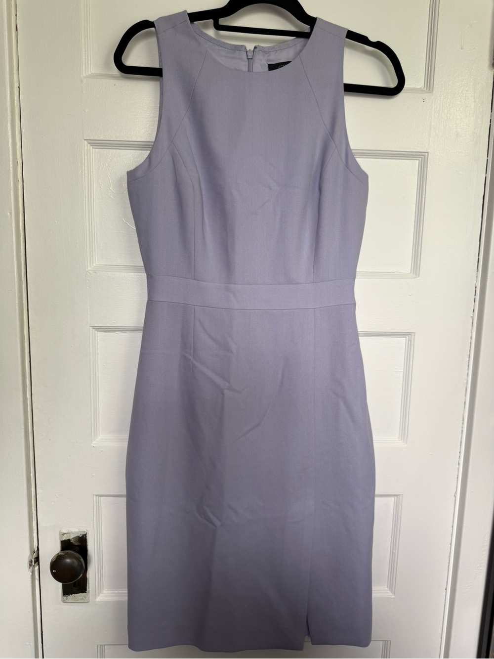 J. Crew Periwinkle Resume Sleeveless Sheath Dress Knee-Length Quiet Luxury 4T